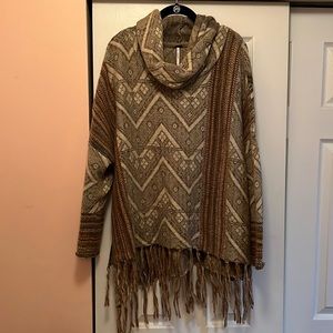 Free People Fringe Sweater size Large